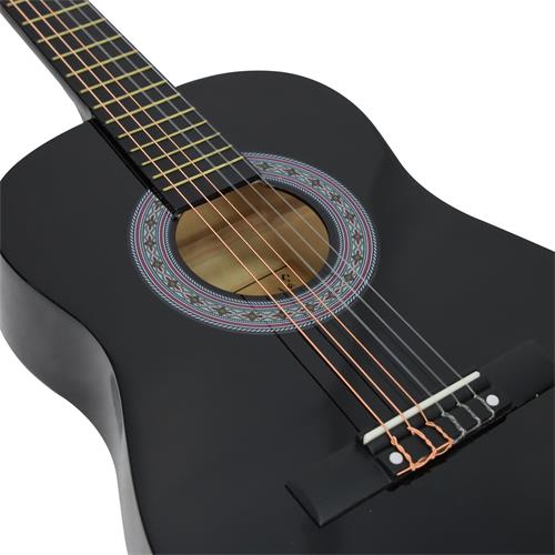 GUITARRA CLASICA 34 PULG. NEGRO SUNB. PACK
