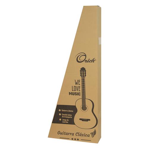 GUITARRA CLASICA 36 PULG. NEGRO SUNBURST PACK
