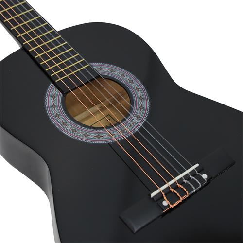 GUITARRA CLASICA 36 PULG. NEGRO SUNBURST PACK