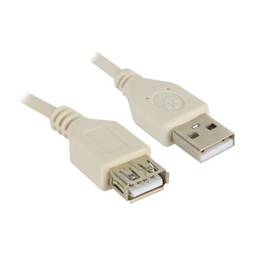 CABLE USB HEMBRA X USB MACHO 10MT BLANCO