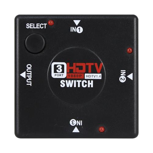 SWITCH HDMI 1 X 3 ENTRADAS PLASTICO - DESC