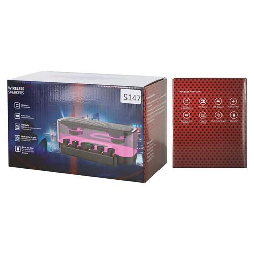 PARLANTE MP3 PORTATIL CON TECLAS/LED/BLT/USB/TF/AUX
