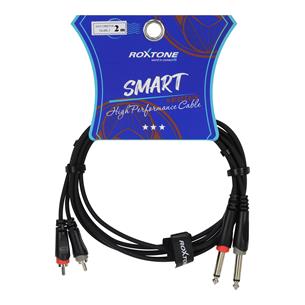 CABLE AUDIO 2 PLUG RCA X 2 PLUG 6.3 MN 2MT (REEMPLAZA A RACC150L2)