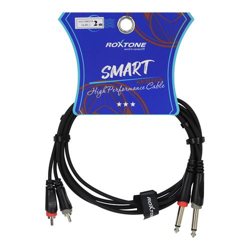 CABLE AUDIO 2 PLUG RCA X 2 PLUG 6.3 MN 2MT (REEMPLAZA A RACC150L2)
