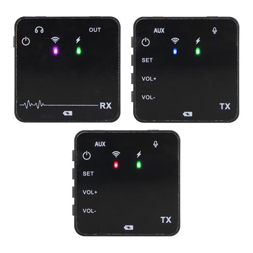 SISTEMA INALAMBRICO UHF CON MICROFONO CORBATA DOBLE