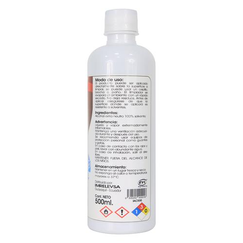 ALCOHOL ISOPROPILICO LIMPIADOR 500ML - DIST