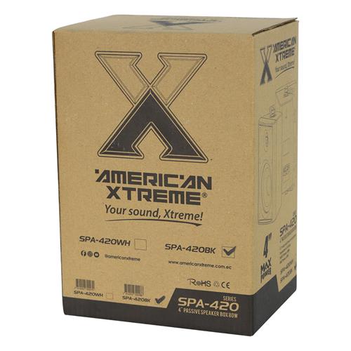 CAJA PASIVA 4 80W PARA EXTERIOR NEGRO