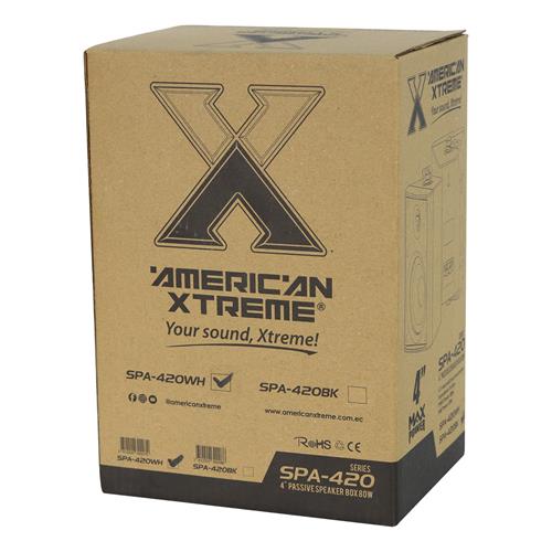 CAJA PASIVA 4 80W PARA EXTERIOR BLANCO