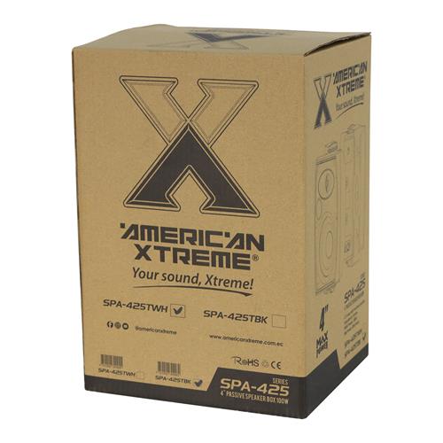 CAJA PASIVA 4 100W PARA EXTERIOR CON TRANSFORMADOR BLANCO