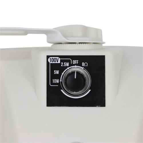 CAJA PASIVA 4 100W PARA EXTERIOR CON TRANSFORMADOR BLANCO