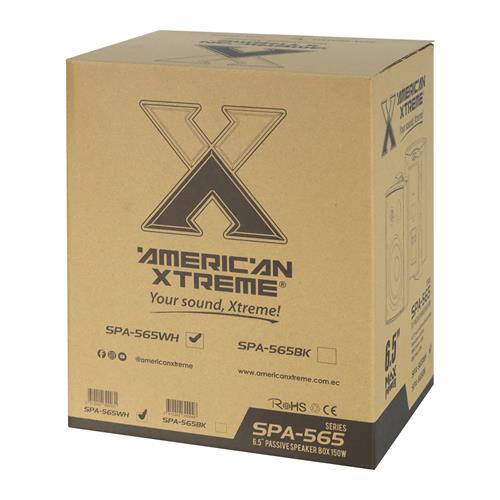 CAJA PASIVA AMBIENTAL 6.5 PULG. 150W P/EXTERIOR BLANCO