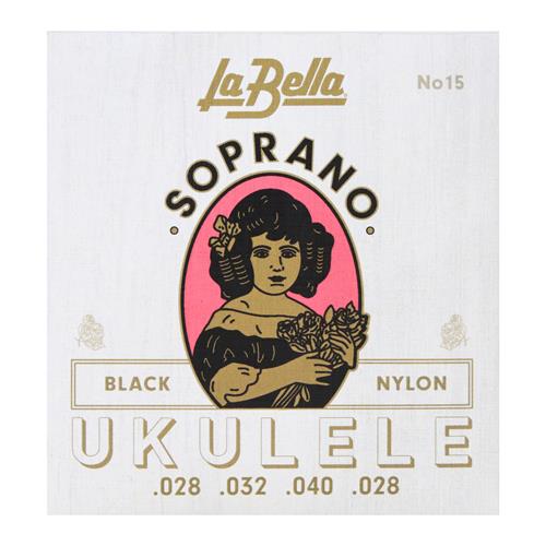 CUERDAS PARA UKULELE SOPRANO BLACK NYLON