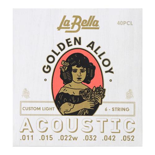 CUERDAS PARA GUITARRA ACUSTICA 11-52 GOLDEN ALLOY CUSTOM LIGHT