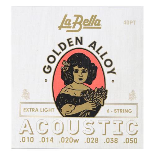 CUERDAS PARA GUITARRA ACUSTICA 10-50 GOLDEN ALLOY EXTRA LIGHT