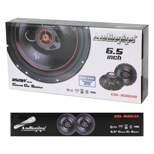 PARLANTE 6½ PULG. PARA CARRO 4 OHM 250W PLANO - DESC