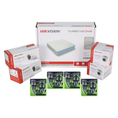 GRABADOR DS-7104HGHI-M1(C)+2X TUBO DS-2CE16D0T-IRPF+2X DOMO DS-2CE56D0T-IRPF+4X PARES BALUM - CLA