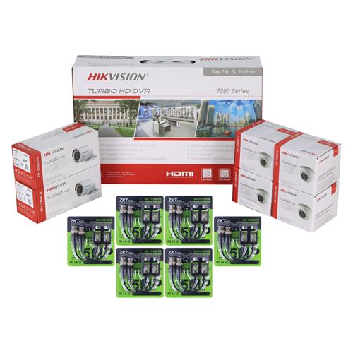 GRABADOR DS-7208HGHI-M1(C)+2X TUBO DS-2CE16D0T-IRPF+4X DOMO DS-2CE56D0T-IRPF+6X PARES BALUM - CLA