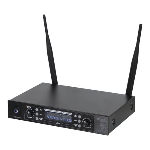 MICROFONO INALAMBRICO MULTIFRECUENCIA DOBLE UHF CON BATERIA RECARGABLE