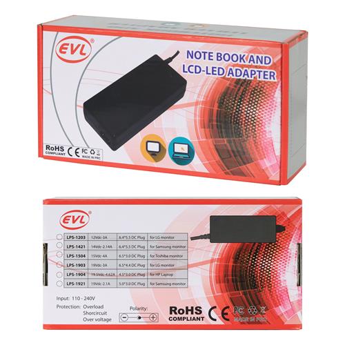 ADAPTADOR DE CORRIENTE PARA LAPTOP HP 19.5V-4.62A