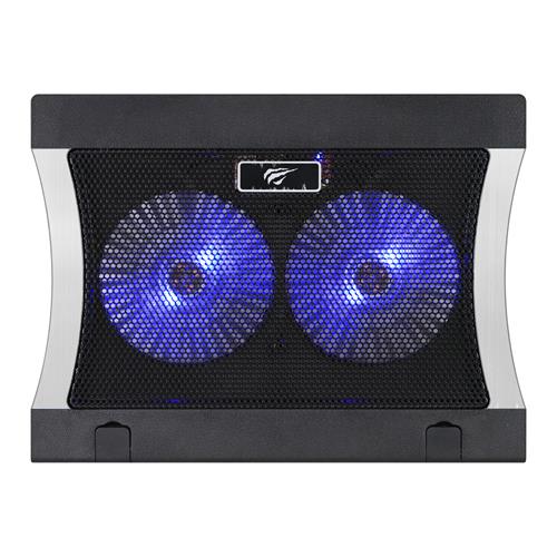 VENTILADOR PARA LAPTOP X2 CON LUZ/INCLINACION - DESC
