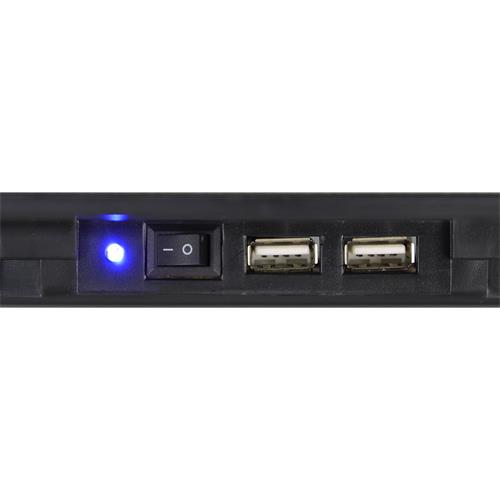 VENTILADOR PARA LAPTOP X2 CON LUZ/INCLINACION - DESC