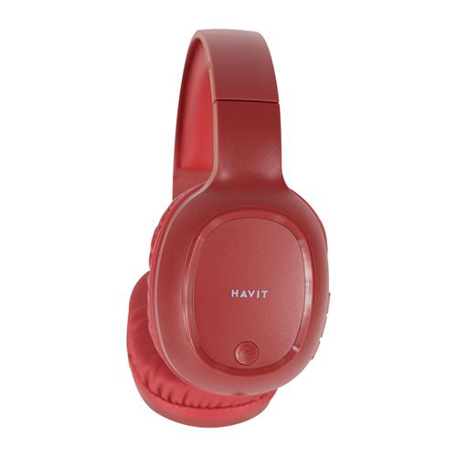 AUDIFONO MP3 BLUETOOTH/FM/MICRO SD ROJO - DESC