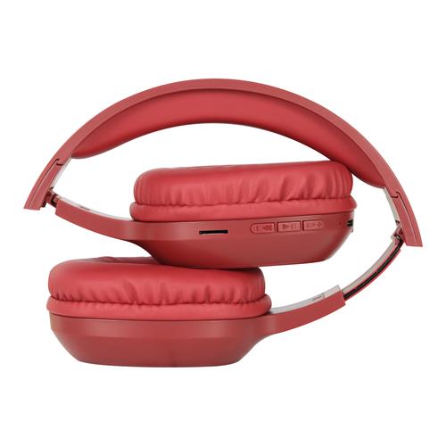 AUDIFONO MP3 BLUETOOTH/FM/MICRO SD ROJO - DESC