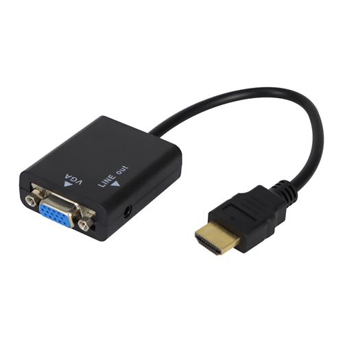 CONVERTIDOR HDMI A VGA/AUDIO C/CABLE