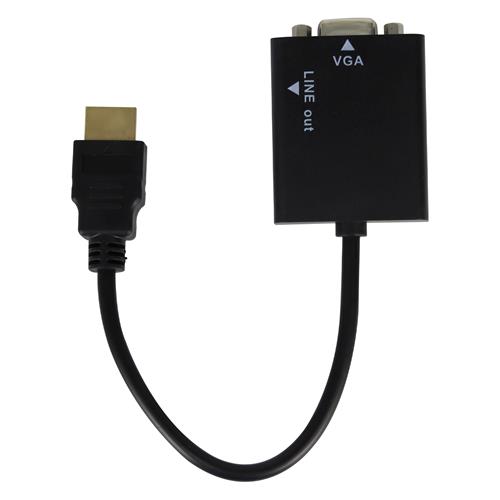 CONVERTIDOR HDMI A VGA/AUDIO C/CABLE