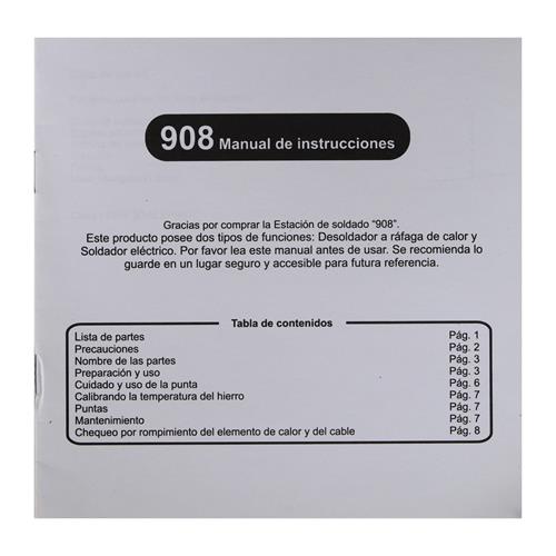 ESTACION SOLDAR SMD C/CAUTIN 250W 100-420°C