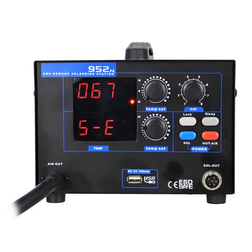 ESTACION SOLDAR SMD DIGITAL CON CAUTIN 250W 100-500°C