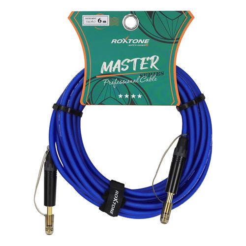 CABLE PARA INSTRUMENTO 1 PLUG 6.3MN X LADO TRANSP AZUL 6MT (TBU) (REEMPLAZA A TGJJ100L6-TBL)