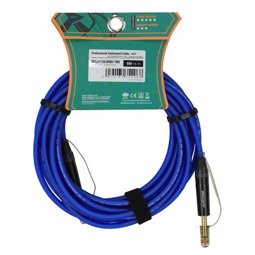 CABLE PARA INSTRUMENTO 1 PLUG 6.3MN X LADO TRANSP AZUL 6MT (TBU) (REEMPLAZA A TGJJ100L6-TBL)