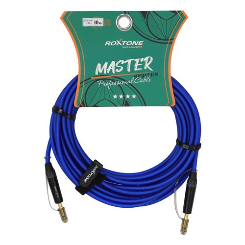 CABLE PARA GUITARRA 1 PLUG 6.3MN X LADO TRANSP AZUL 10MT (TBU)