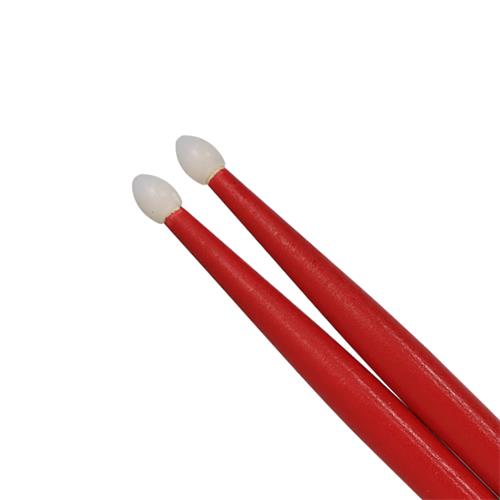 BAQUETA 5A ARCE PUNTA DE NYLON ROJO X 2P