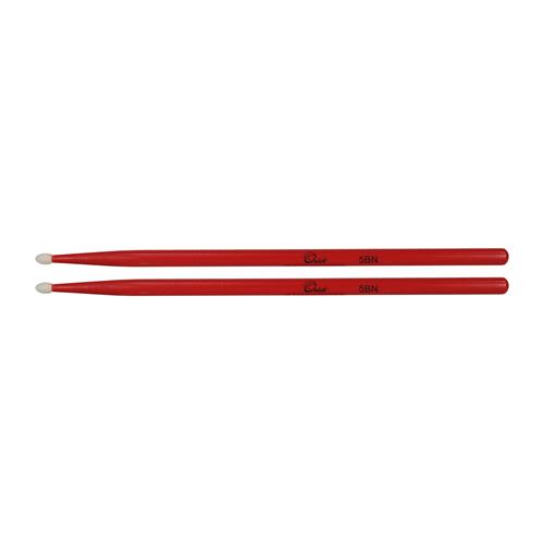 BAQUETA 5B ARCE PUNTA DE NYLON ROJO X 2P