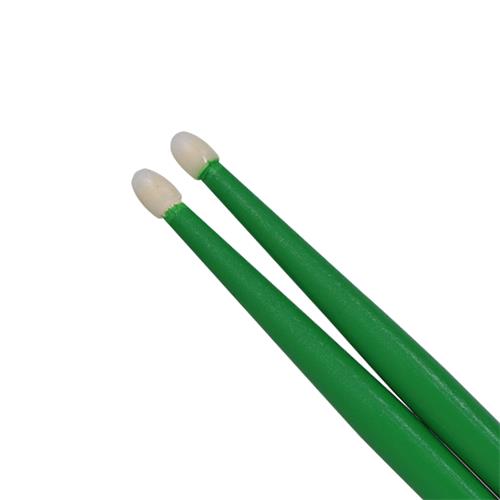 BAQUETA 7A ARCE PUNTA DE NYLON VERDE X 2P