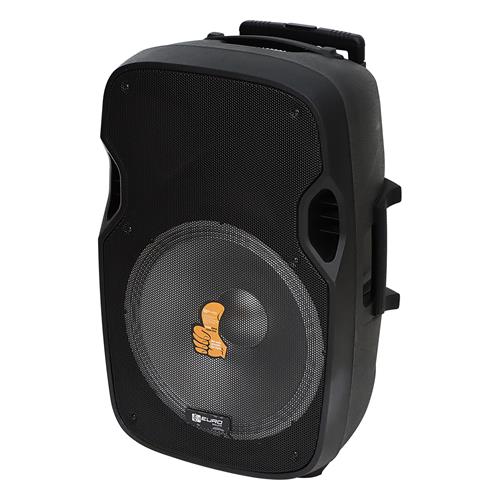 CAJA AMPLIFICADA PORTATIL 15 PULGADAS USB/BT/SD 60.000W CON PEDESTAL Y MICROFONO - DIST