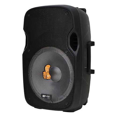 CAJA AMPLIFICADA PORTATIL 15 PULGADAS USB/BT/SD 60.000W CON PEDESTAL Y MICROFONO - DIST