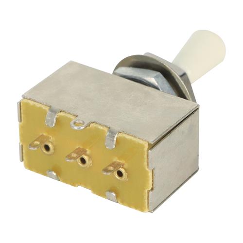 SWITCH CUADRADO PARA GUITARRA 3 WAY-4 PIN CABEZA BEIGE - DESC