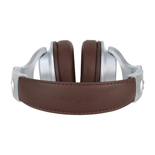 AUDIFONO PARA DJ GRANDE C/MIC PLATEADO/KHAKI