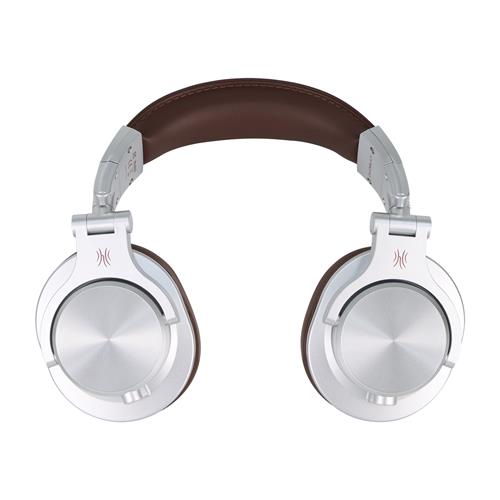 AUDIFONO PARA DJ GRANDE C/MIC PLATEADO/KHAKI