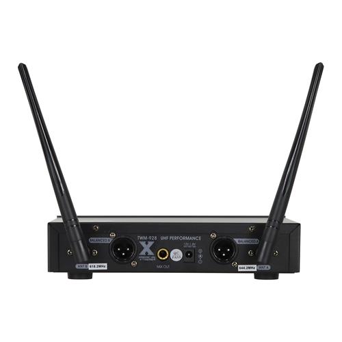 MICROFONO INALAMBRICO DOBLE UHF PERFORMANCE CON BATERIA RECARGABLE