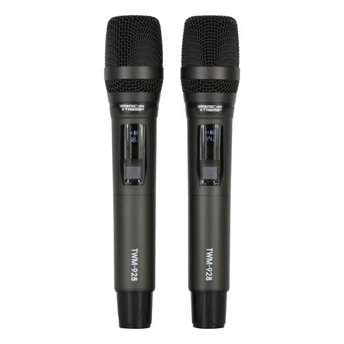 MICROFONO INALAMBRICO DOBLE UHF PERFORMANCE CON BATERIA RECARGABLE