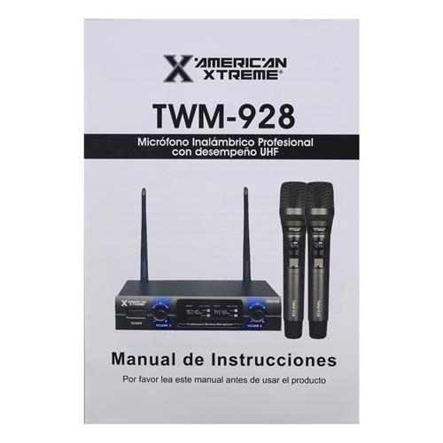 MICROFONO INALAMBRICO DOBLE UHF PERFORMANCE CON BATERIA RECARGABLE