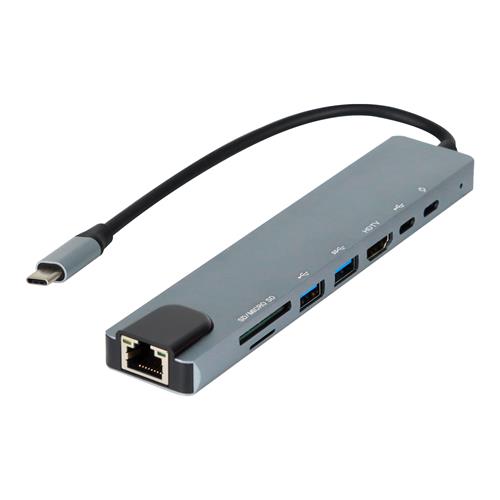 CONCENTRADOR HUB TIPO-C 8 EN 1