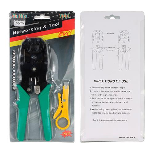 PINZA-PONCHADORA PARA PLUG RJ45 CON ACCESORIO