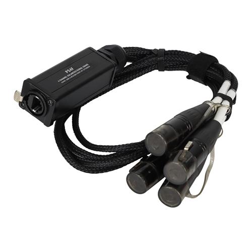 ADPTADOR SPLITTER 4 JACK XLR X RJ45 CON CABLE