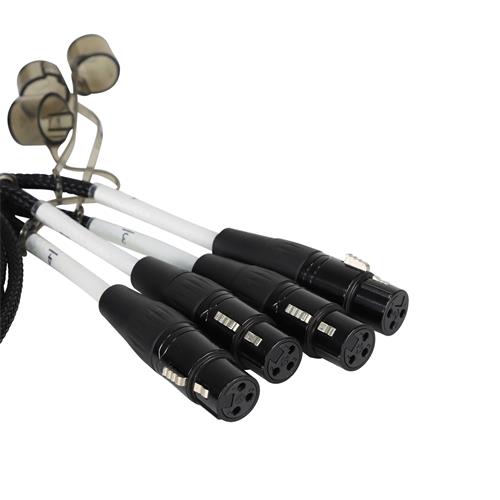 ADPTADOR SPLITTER 4 JACK XLR X RJ45 CON CABLE