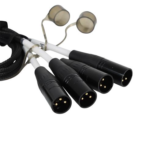 ADPTADOR SPLITTER 4 PLUG XLR X RJ45 CON CABLE